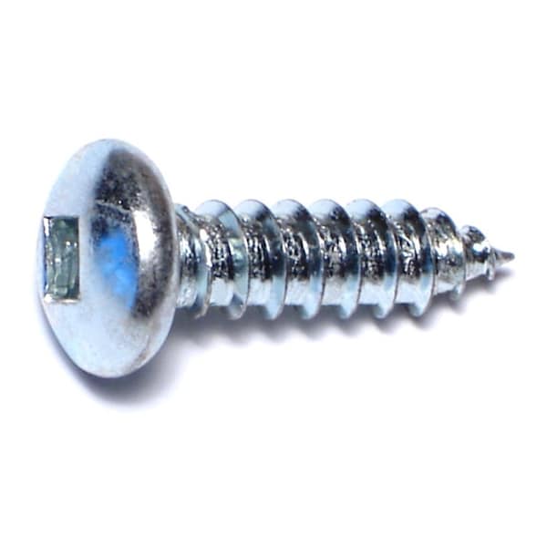 Midwest Fastener Sheet Metal Screw, #12 x 3/4 in, Zinc Plated Steel Pan Head Square Drive, 100 PK 08733 - main